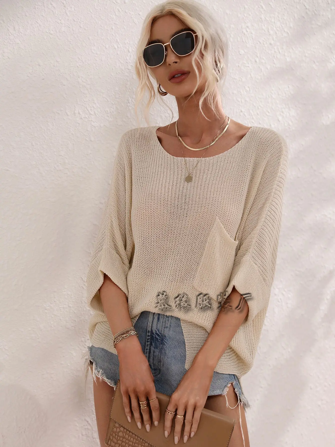 2023New women's knitting loose solid color foreign trade fashion pullover women's needle
2023New women's knitting loose solid color foreign trade fashion pullover women's needle