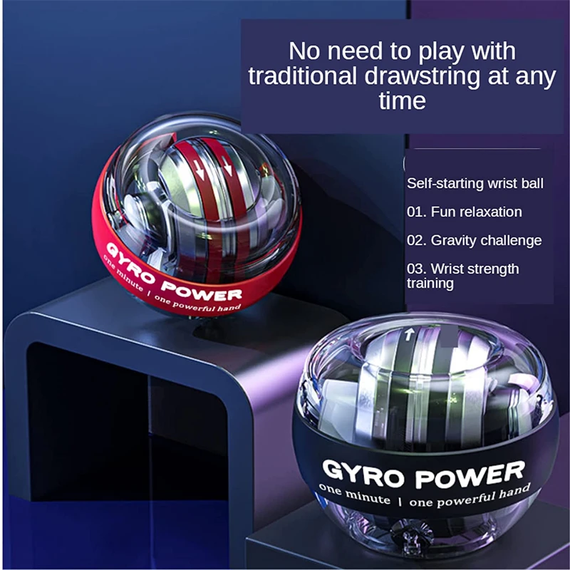 Autostart гироскоп со светодиодом PowerBall ручной тренажер для укрепления предплечья