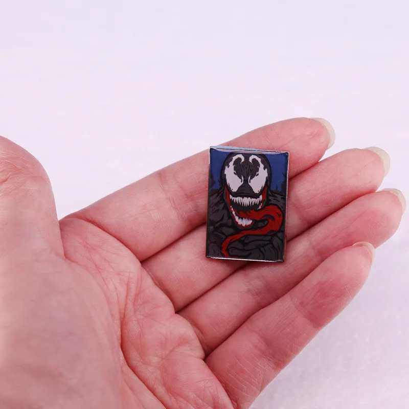 Creative Anti-Hero Rectangular Metal Badge Scary Smile Venom Brooch Fashionable Men Women Clothing Accessories Jewelry Gifts
Creative Anti-Hero Rectangular Metal Badge Scary Smile Venom Brooch Fashionable Men Women Clothing Accessories Jewelry Gifts