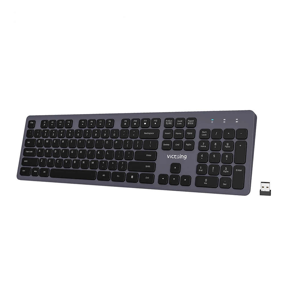 NEW PC289 Wireless Keyboard Ultra-slim Rechargeable Keyboard Ergonomic Design with 12 Multimedia Shortcuts for PC Laptop
NEW PC289 Wireless Keyboard Ultra-slim Rechargeable Keyboard Ergonomic Design with 12 Multimedia Shortcuts for PC Laptop