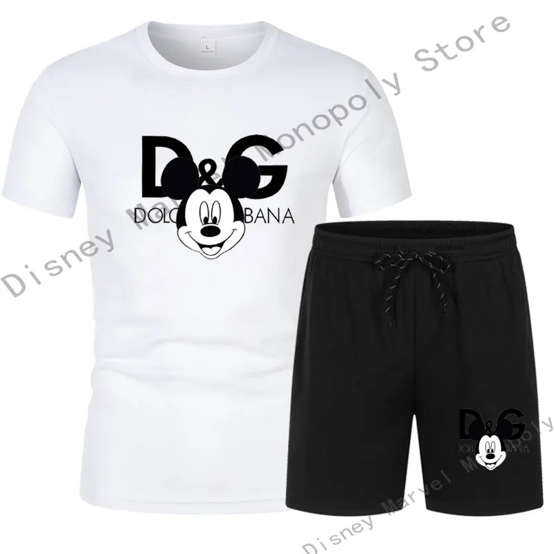 2022 Summer Men's sets Oversized T-Shirt Short Sleeve + Black Shorts Brand Print Disney Mickey Sports Men's clothing sand beach
2022 Summer Men's sets Oversized T-Shirt Short Sleeve + Black Shorts Brand Print Disney Mickey Sports Men's clothing sand beach