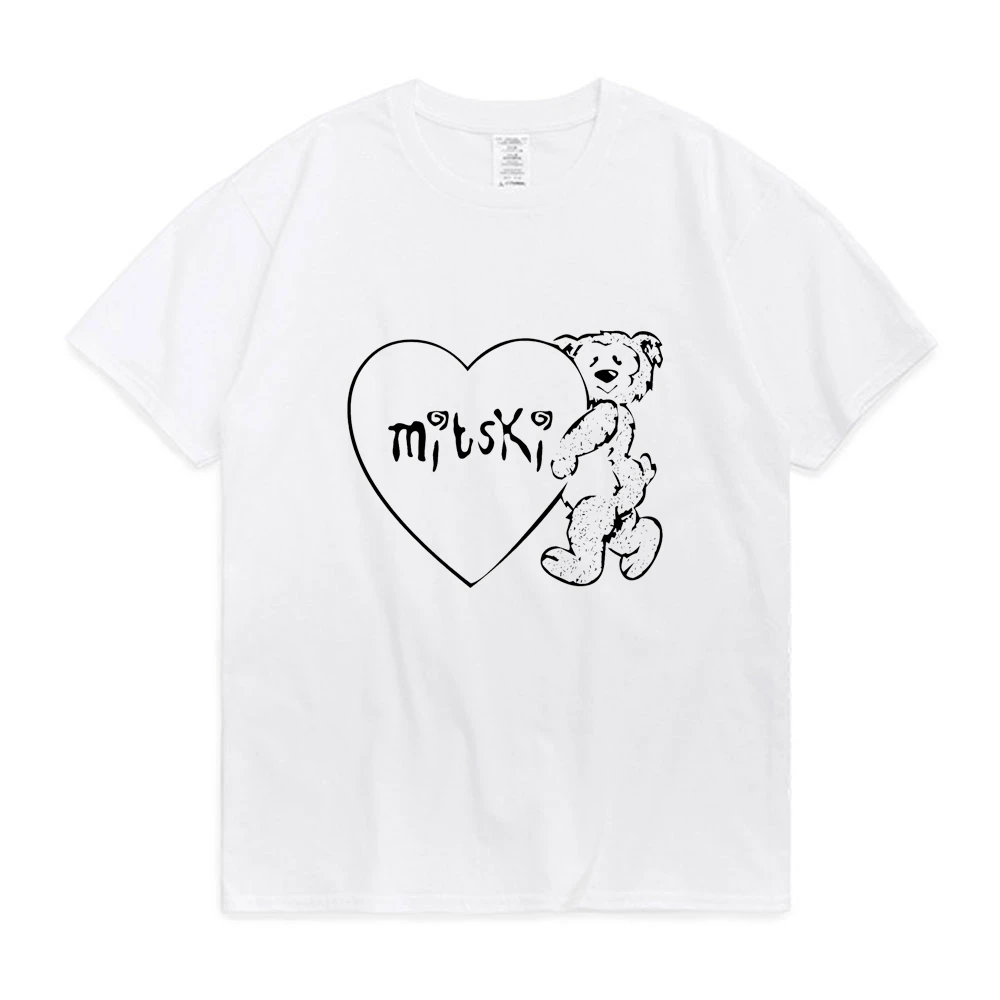 Футболка Mitski с милой медведем для женщин и мужчин, модная футболка в стиле хип-хоп Харадзюку, белая футболка из 100% хлопка с коротким рукавом ...
Футболка Mitski с милой медведем для женщин и мужчин, модная футболка в стиле хип-хоп Харадзюку, белая футболка из 100% хлопка с коротким рукавом ...