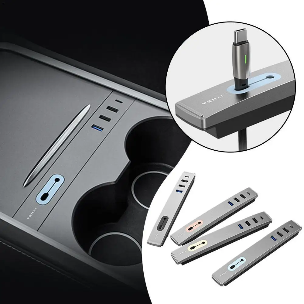 Central Control Expansion Dock Station 3 In 1 USB Splitter Intelligent Shunt Hub Charging For Tesla Model 3/Model Y 2021 2022
Central Control Expansion Dock Station 3 In 1 USB Splitter Intelligent Shunt Hub Charging For Tesla Model 3/Model Y 2021 2022