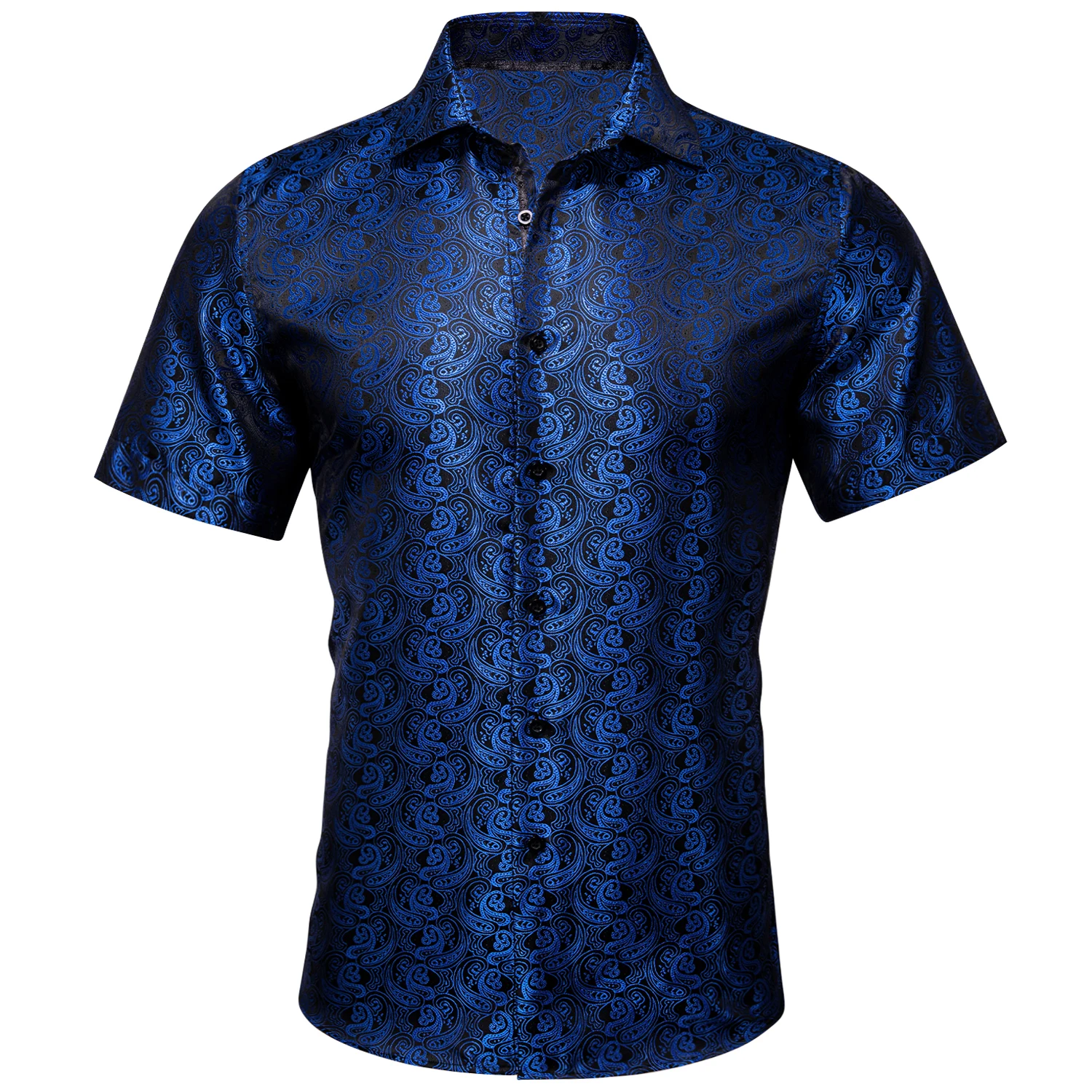 Barry.Wang Роскошная темно-синяя мужская летняя Модная шелковая Повседневная рубашка с коротким рукавом, стильная рубашка с отворотом, Мужская блузка
Barry.Wang Роскошная темно-синяя мужская летняя Модная шелковая Повседневная рубашка с коротким рукавом, стильная рубашка с отворотом, Мужская блузка