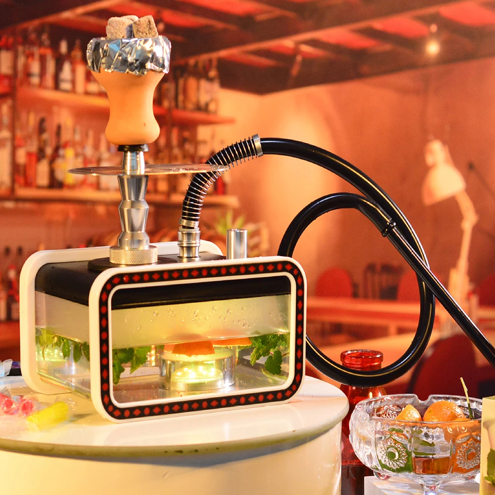 R&R Arab Square Tank Hookah Set with Handbag Single Hose Narguile Shisha Complete Hookah for Smoking Water Pipe Accessories
R&R Arab Square Tank Hookah Set with Handbag Single Hose Narguile Shisha Complete Hookah for Smoking Water Pipe Accessories
