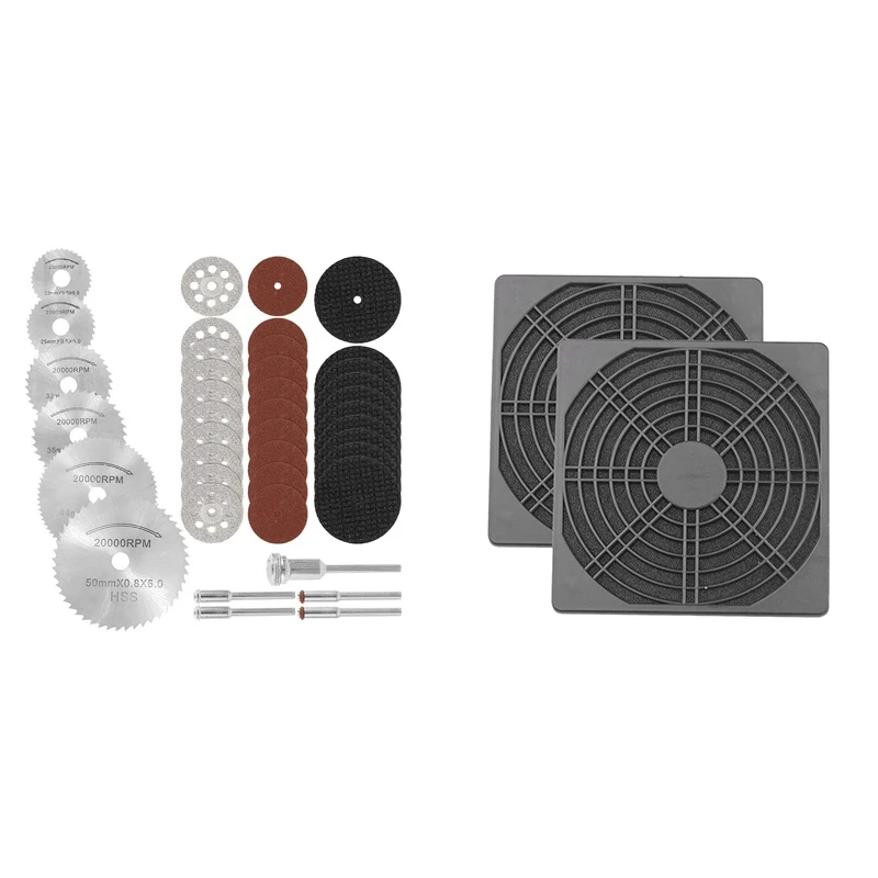 41 Pcs Rotary Cutting Wheels Tool Kit 2 Pcs Dustproof Blower Guard ABS Computer Ventilator Grill 120Mm Fan Filter
41 Pcs Rotary Cutting Wheels Tool Kit 2 Pcs Dustproof Blower Guard ABS Computer Ventilator Grill 120Mm Fan Filter