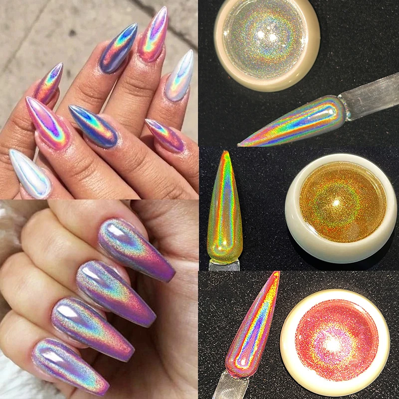 Holographic Powder Nails Laser Rubbing Dust Nail Art Glitter Chrome Pigment Mirror Dazzling Gel Polish Decoration DIY Manicure&*
Holographic Powder Nails Laser Rubbing Dust Nail Art Glitter Chrome Pigment Mirror Dazzling Gel Polish Decoration DIY Manicure&*