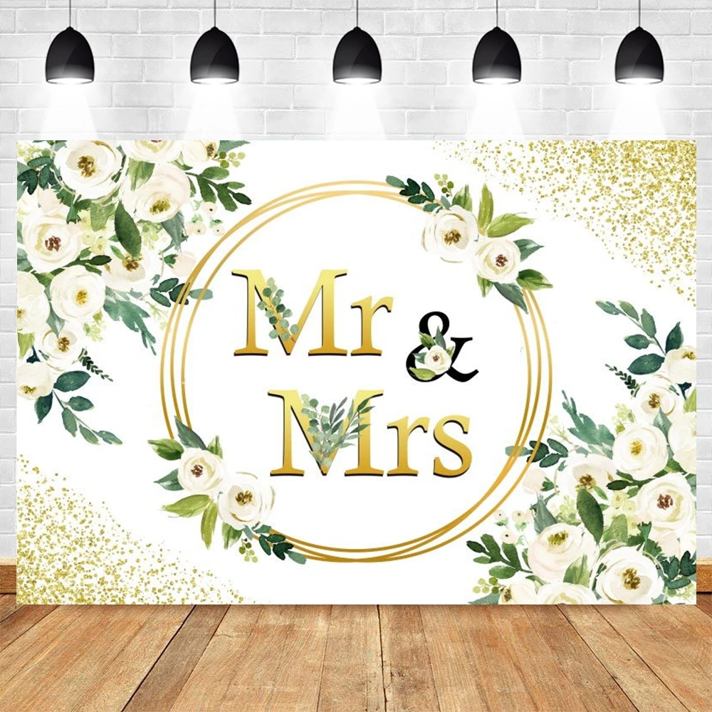 Mr & Mirs Wedding Party Flower Photography Backdrop Bride Baby Shower Birthday Portrait Background Photographic For Photo Studio
Mr & Mirs Wedding Party Flower Photography Backdrop Bride Baby Shower Birthday Portrait Background Photographic For Photo Studio