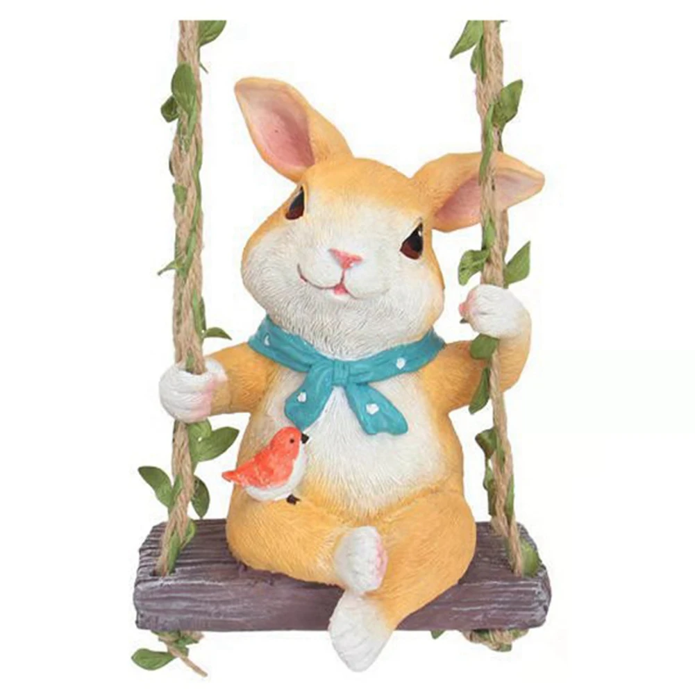 Hanging Rabbit Statues Outdoor Cute Funny Rabbit Animal Statues Figurines Swing Bunny for Lawn Patio Yard Decor
Hanging Rabbit Statues Outdoor Cute Funny Rabbit Animal Statues Figurines Swing Bunny for Lawn Patio Yard Decor