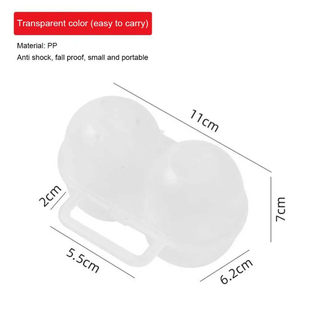 Newest Storage Box Plastic Durable Egg Storage Container Mini Transparent Egg Storage Box For Outdoor Camping Picnic Box 2 Grids
Newest Storage Box Plastic Durable Egg Storage Container Mini Transparent Egg Storage Box For Outdoor Camping Picnic Box 2 Grids