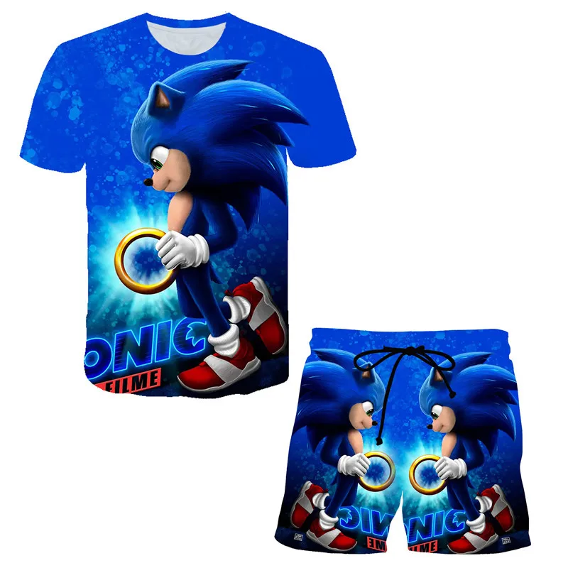 Kids Boys Girl Sonic 3D Clothes Set Baby Boy Summer Short Sleeve Print T-Shirt +Pants Fashion 2PCS Outfit Children Clothing Suit
Kids Boys Girl Sonic 3D Clothes Set Baby Boy Summer Short Sleeve Print T-Shirt +Pants Fashion 2PCS Outfit Children Clothing Suit
