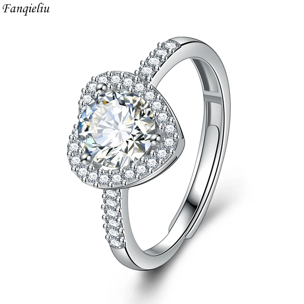 Fanqieliu S925 Stamp Silver Color Elegant Heart Crystal Ring For Women Trendy Jewelry Girl Gift New FQL21423
Fanqieliu S925 Stamp Silver Color Elegant Heart Crystal Ring For Women Trendy Jewelry Girl Gift New FQL21423