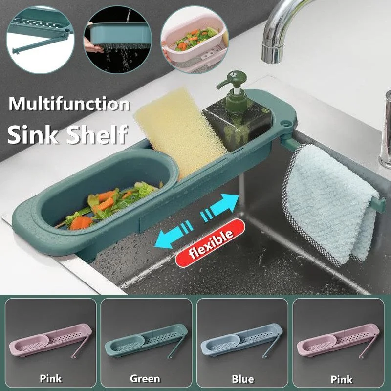 Multifunction Kitchen Sink Organizer Shelf Adjustable Soap Dishwashing Towel Storage Drain Rack Kitchen Organizer Accessories
Multifunction Kitchen Sink Organizer Shelf Adjustable Soap Dishwashing Towel Storage Drain Rack Kitchen Organizer Accessories