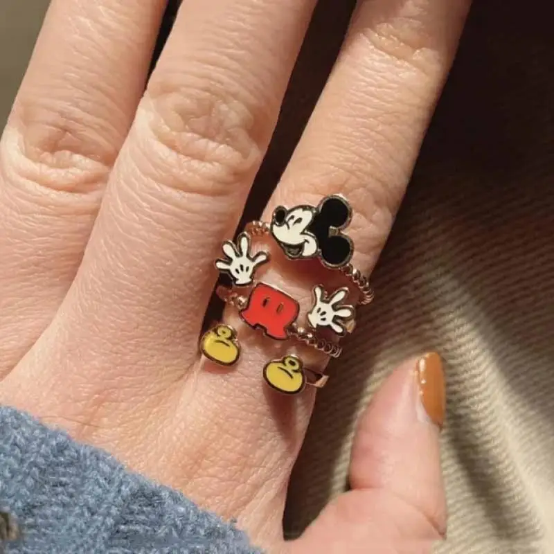 Disney Anime Mickey Girls Ring Multi-Storey Cute Cartoon Rings Bff Jewelry Accessories Kawaii Open Adjust Ring Women Party Ring
Disney Anime Mickey Girls Ring Multi-Storey Cute Cartoon Rings Bff Jewelry Accessories Kawaii Open Adjust Ring Women Party Ring