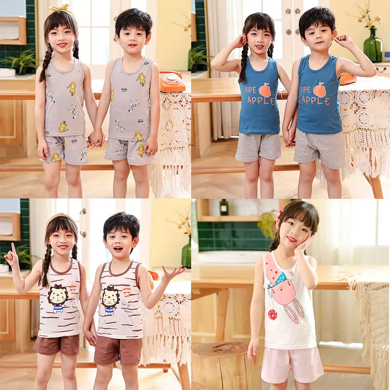Baby Kids Pajamas Sleeveless Vest Sets Cotton Boys Sleepwear Suit Summer Girls Pajamas Cartoon Totoro Pijamas Children Clothing
Baby Kids Pajamas Sleeveless Vest Sets Cotton Boys Sleepwear Suit Summer Girls Pajamas Cartoon Totoro Pijamas Children Clothing