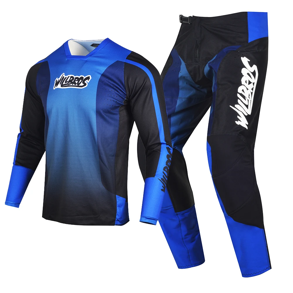 

Willbros MX 180 Jersey and Pants Combo Motocross BMX DH Enduro MTB SX Offroad Gear Set Dirt Bike Downhill Moto Race Suit
