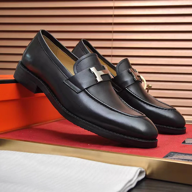 Fashion Designer Original Palladium Plated Men's loafers Genuine Leather Comfortable Business Office Shoes
Fashion Designer Original Palladium Plated Men's loafers Genuine Leather Comfortable Business Office Shoes