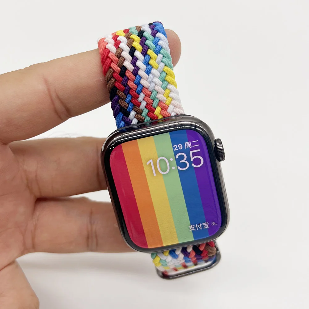 Elastic Nylon Strap for Apple Watch Band 45mm 41mm 44mm 40mm 42mm Ultra 2 49mm Adjustable Bracelet iWatch 8 8 7 6 SE 5 4 3 Belt
Elastic Nylon Strap for Apple Watch Band 45mm 41mm 44mm 40mm 42mm Ultra 2 49mm Adjustable Bracelet iWatch 8 8 7 6 SE 5 4 3 Belt