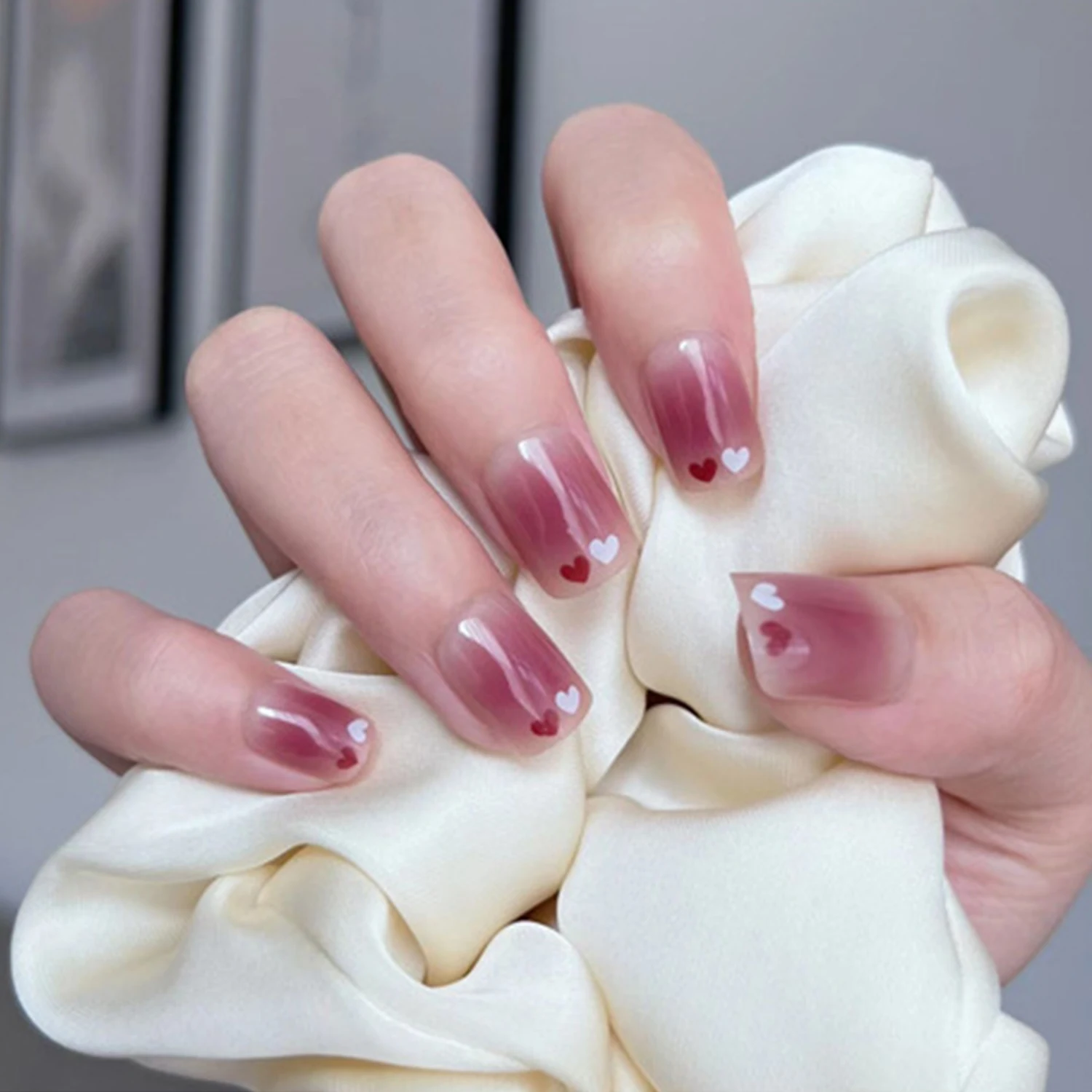 24 шт., накладные ногти для девочек 
24 шт., накладные ногти для девочек