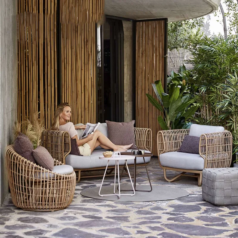 Rattan Sofa Outdoor Garden Southeast Asian Style Balcony Small Tea Table Indoor Courtyard Furniture
Rattan Sofa Outdoor Garden Southeast Asian Style Balcony Small Tea Table Indoor Courtyard Furniture