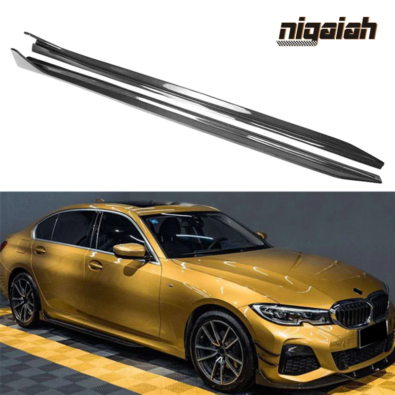 

TK Style Side Skirt Extensions Lip Carbon Fiber for BMW 3 Series G20 G28 320 330 340 M Sport 2019 - UP Body Kits