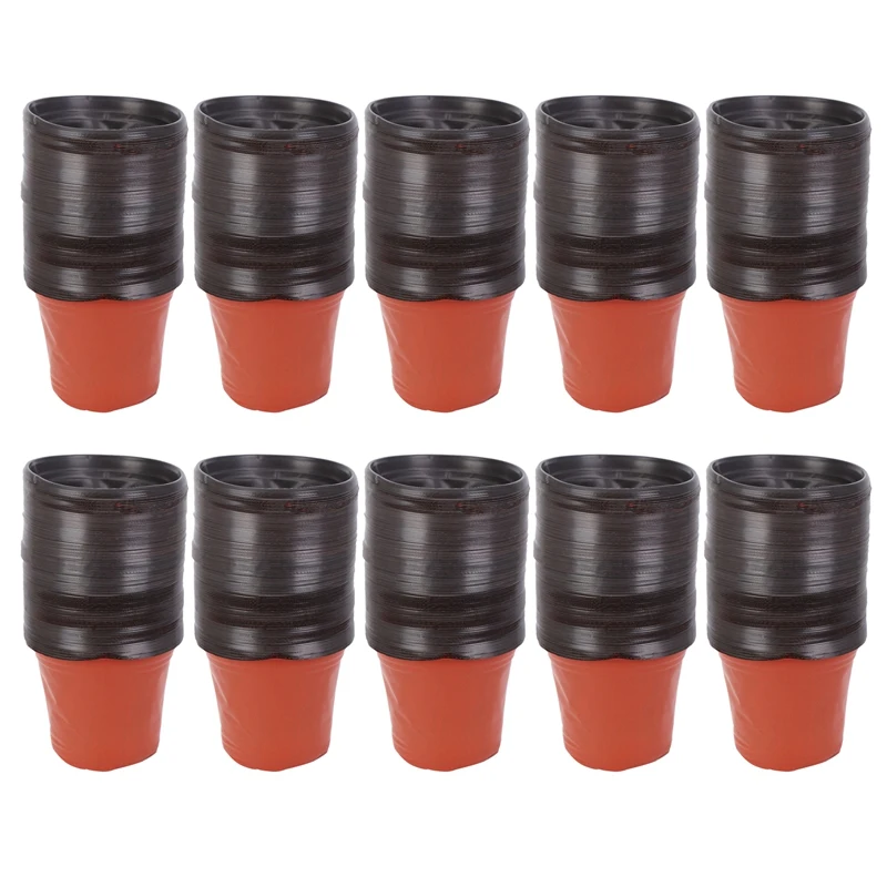 1000 Packs Of Plastic Seedling Flower Pots, Two-Color Pots, Simple Round Flower Pots, Succulent Planting Brackets
1000 Packs Of Plastic Seedling Flower Pots, Two-Color Pots, Simple Round Flower Pots, Succulent Planting Brackets