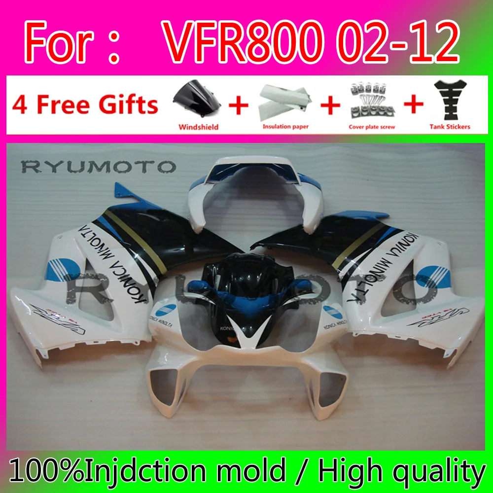 Комплект обтекателей для мотоцикла BS Vfr800 VFR 800 02 03 04 05 06 07 08 09 10 11 12, обтекатель для кузова синего и белого цвета
Комплект обтекателей для мотоцикла BS Vfr800 VFR 800 02 03 04 05 06 07 08 09 10 11 12, обтекатель для кузова синего и белого цвета
