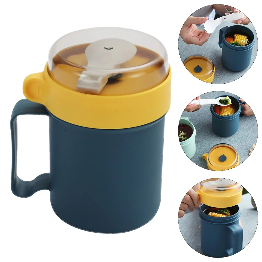 Cereal Soup Cup Portable Microwavable: Blue Breakfast Cup Porridge with Spoon for School Office Outdoor Travel Student
Cereal Soup Cup Portable Microwavable: Blue Breakfast Cup Porridge with Spoon for School Office Outdoor Travel Student