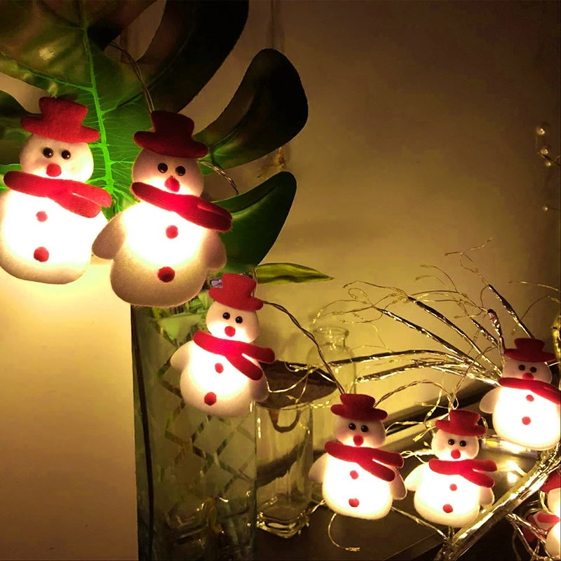 LED String Lights Snowman Christmas Decoration for Home Fairy Light Christmas Ball LED Lights for Outdoor Party Holiday Decor 
LED String Lights Snowman Christmas Decoration for Home Fairy Light Christmas Ball LED Lights for Outdoor Party Holiday Decor
