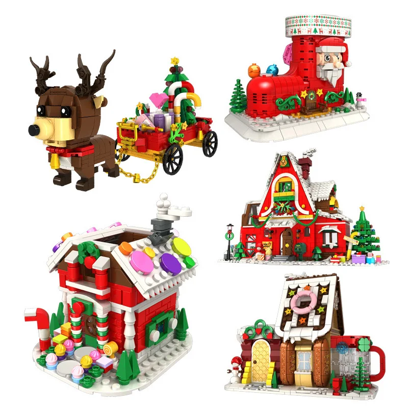 Christmas Blocks Sets DIY Santa Claus Reindeer Train Gingerbread House Pen Holder Building Bricks Toys for Friend Kids Best Gift
Christmas Blocks Sets DIY Santa Claus Reindeer Train Gingerbread House Pen Holder Building Bricks Toys for Friend Kids Best Gift