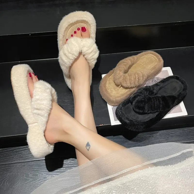 Shoes Woman's Slippers Med Slides Flock Rubber Flip Flops Fashion Fur Sliders Platform 2022 Hawaiian Flat Luxury Plush Fabric PU
Shoes Woman's Slippers Med Slides Flock Rubber Flip Flops Fashion Fur Sliders Platform 2022 Hawaiian Flat Luxury Plush Fabric PU