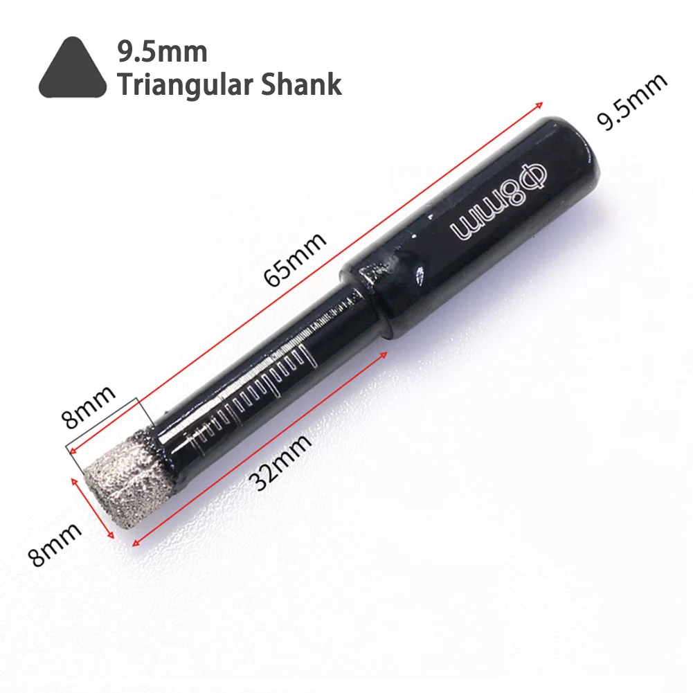 6-12mm Hex Handle Vacuum Brazed Diamond Dry Drill Bits Hole Saw Cutter Triangular Shank Brazing Hole Opener Drilling For Granite
6-12mm Hex Handle Vacuum Brazed Diamond Dry Drill Bits Hole Saw Cutter Triangular Shank Brazing Hole Opener Drilling For Granite