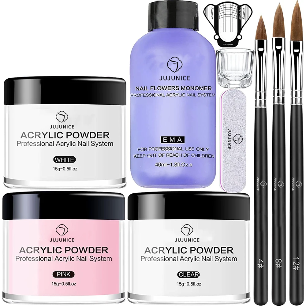 1 Set Professional Acrylic Nail Kit Pink White Clear Acrylic Nail Kit Powder Liquid Monomer Manicure Brush for Nails Extension
1 Set Professional Acrylic Nail Kit Pink White Clear Acrylic Nail Kit Powder Liquid Monomer Manicure Brush for Nails Extension