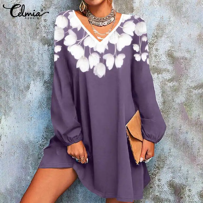 Женское платье-мини с цветочным принтом, длинным рукавом и V-образным вырезом
Женское платье-мини с цветочным принтом, длинным рукавом и V-образным вырезом