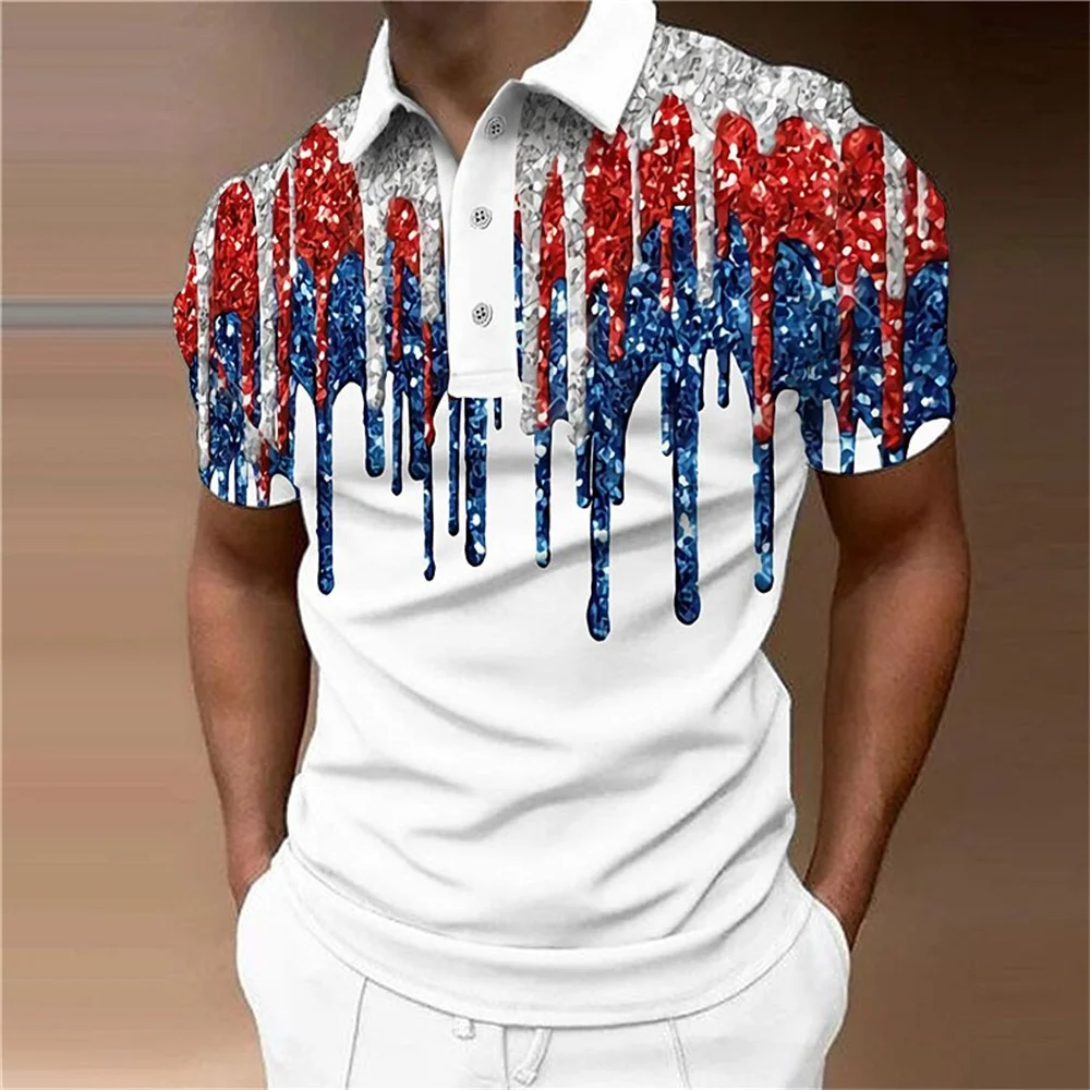 Fashion Men'S Polo Shirt 3d Diamond Print Casual Short Sleeved Loose Oversized-Shirt Summer Men Clothing Street Designer Top Tee
Fashion Men'S Polo Shirt 3d Diamond Print Casual Short Sleeved Loose Oversized-Shirt Summer Men Clothing Street Designer Top Tee