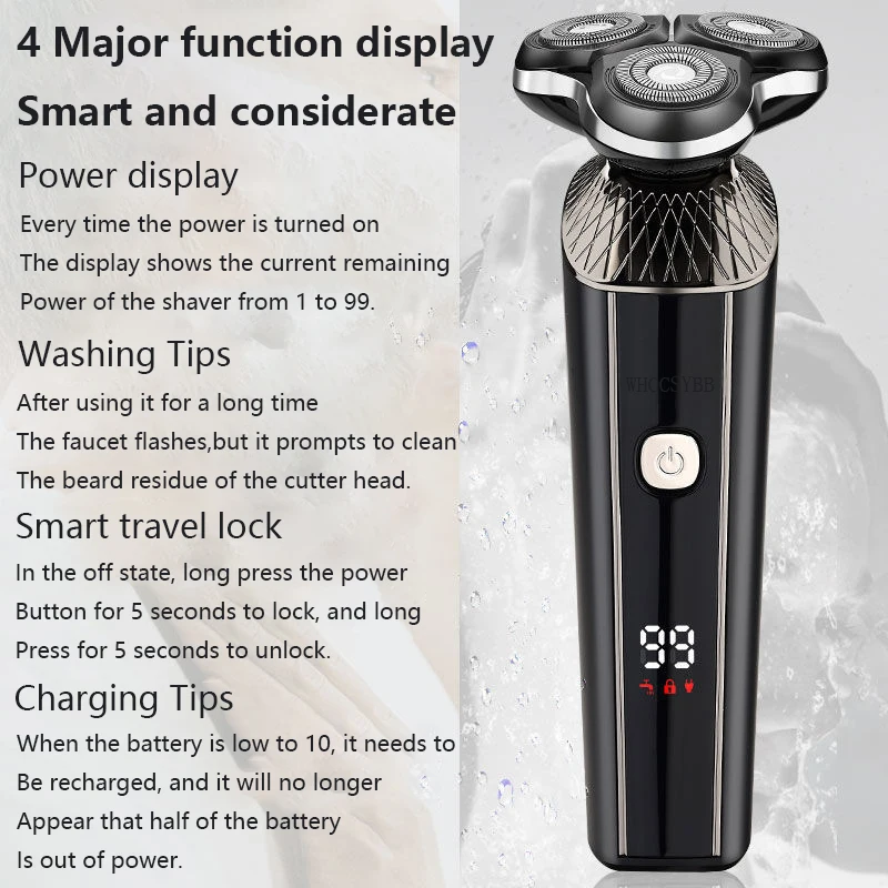 No power display Professional Electric Shaver Small Professional Trimmer Wet And Dry Beard Trimmer For Men Rechargeable Shaver
No power display Professional Electric Shaver Small Professional Trimmer Wet And Dry Beard Trimmer For Men Rechargeable Shaver