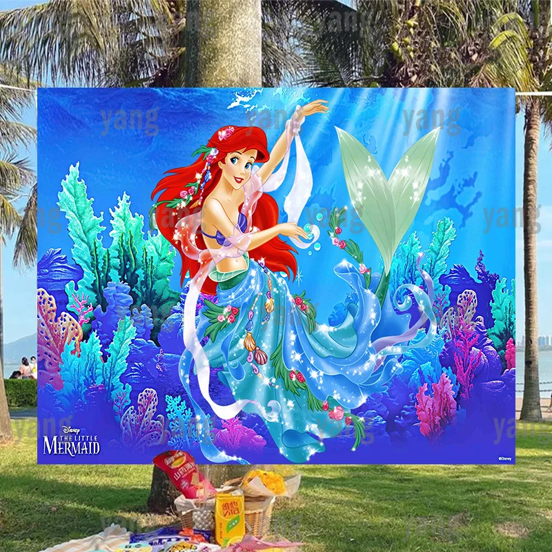 Disney Little Mermaid Cute Ariel Princess Custom Wedding Backdrop Girls Baby Birthday Party Blue Deep Sea Background Decoration
Disney Little Mermaid Cute Ariel Princess Custom Wedding Backdrop Girls Baby Birthday Party Blue Deep Sea Background Decoration