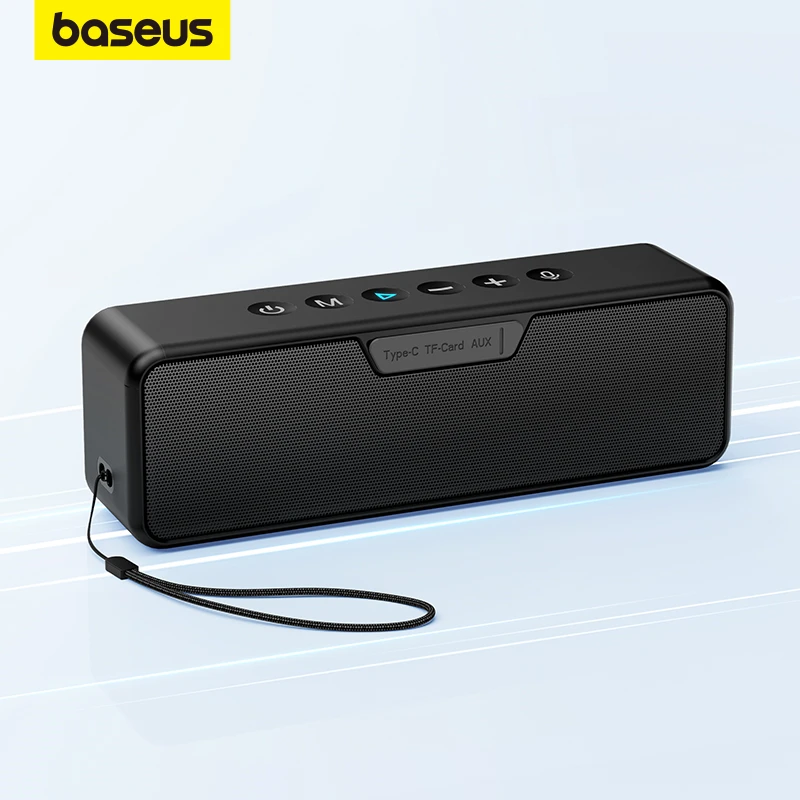Baseus Bluetooth Speaker Outdoor IPX6 Waterproof Portable Wireless Speaker Dual-Driver Excellent Bass Quality Support 3 EQ Modes
Baseus Bluetooth Speaker Outdoor IPX6 Waterproof Portable Wireless Speaker Dual-Driver Excellent Bass Quality Support 3 EQ Modes