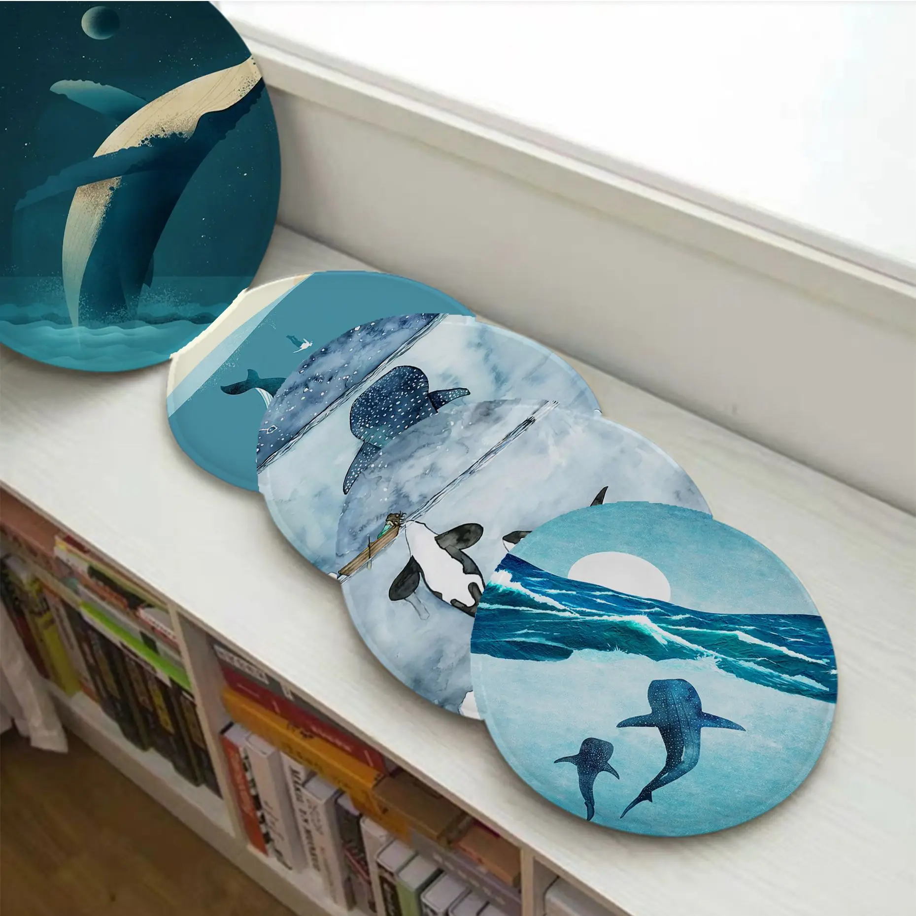 Blue Watercolor Whale Shark Marine Animals Decorative Stool Pad Patio Home Office Chair Seat Cushion Pads Sofa Seat
Blue Watercolor Whale Shark Marine Animals Decorative Stool Pad Patio Home Office Chair Seat Cushion Pads Sofa Seat