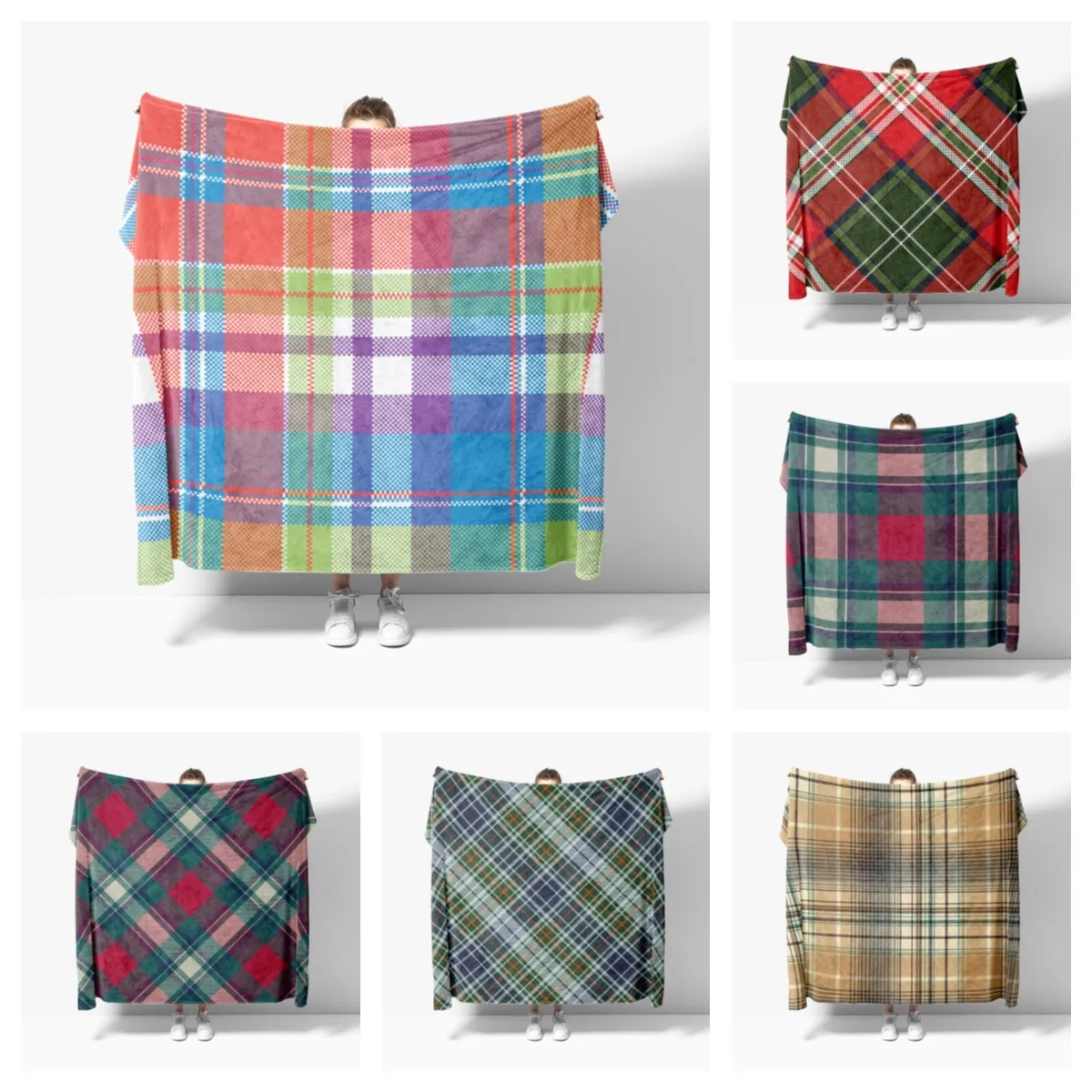 Nordic Vintage Plaid Soft Flannel Blanket Breathable Ultra Warm Bedding & Travel Blankets Customizable Bed Blankets 
Nordic Vintage Plaid Soft Flannel Blanket Breathable Ultra Warm Bedding & Travel Blankets Customizable Bed Blankets