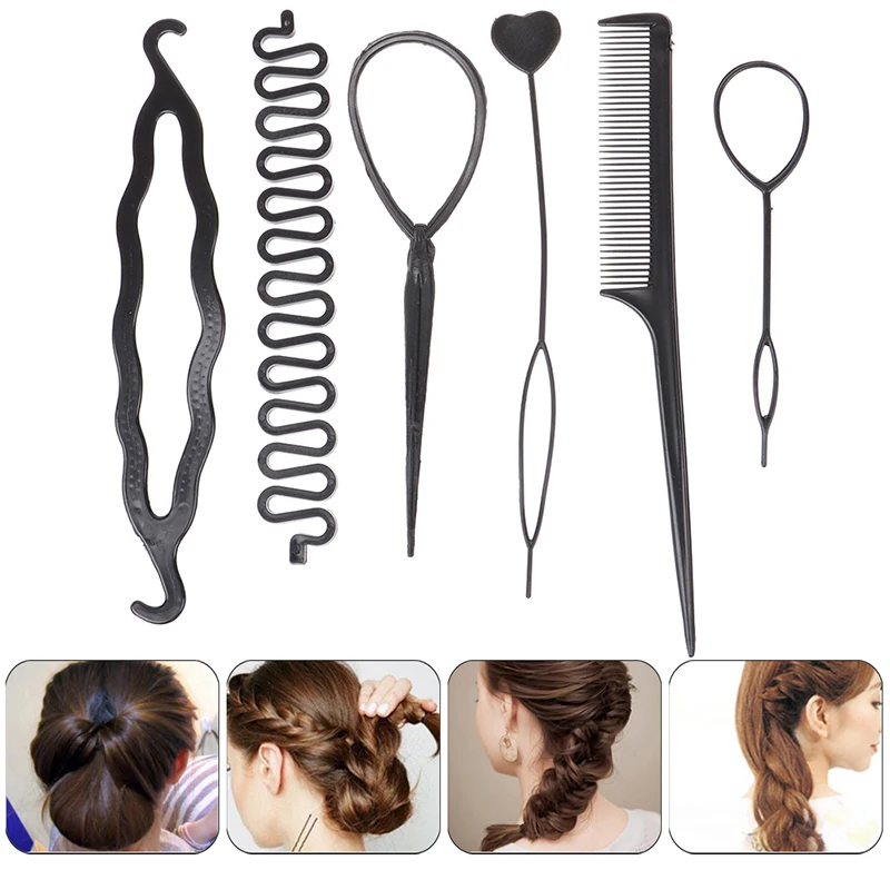 6pcs/set Hairstyle Braiding Tools Pull-through Hair Needle Hair Dispenser Disk Hair Comb DIY Women Hair Accessories
6pcs/set Hairstyle Braiding Tools Pull-through Hair Needle Hair Dispenser Disk Hair Comb DIY Women Hair Accessories