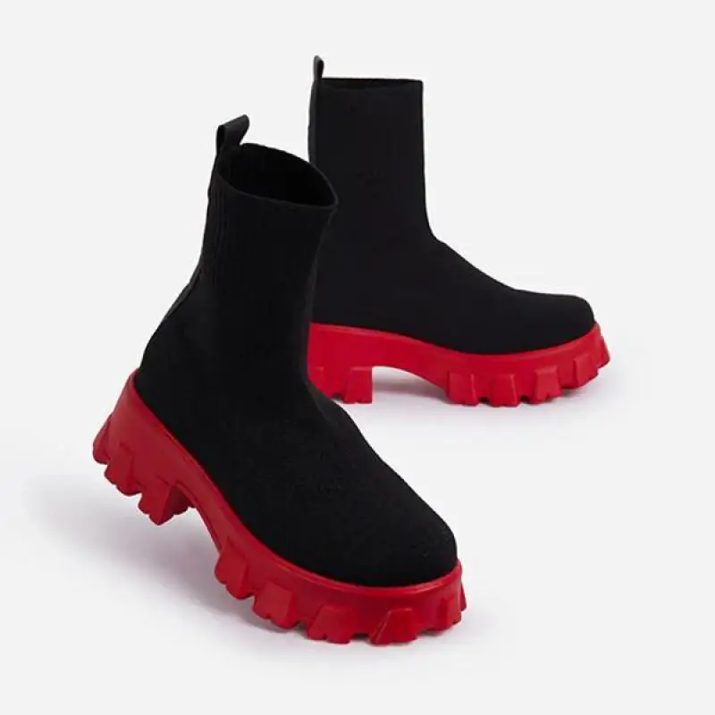 Ladies Autumn and Winter Socks Shoes Women Thick-soled Casual Large Size Net Red Stretch Fabric Knitted Short Boots Women
Ladies Autumn and Winter Socks Shoes Women Thick-soled Casual Large Size Net Red Stretch Fabric Knitted Short Boots Women