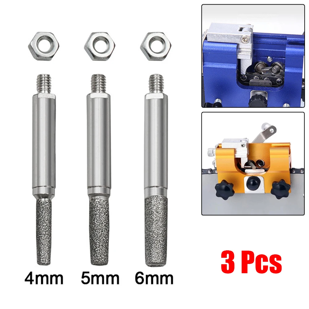 3pcs Chainsaw Sharpener Parts Grinding Head Diamond Coated Cylindrical Burr 4 5 6mm For Hand Chain Grinder Abrasive Tools
3pcs Chainsaw Sharpener Parts Grinding Head Diamond Coated Cylindrical Burr 4 5 6mm For Hand Chain Grinder Abrasive Tools