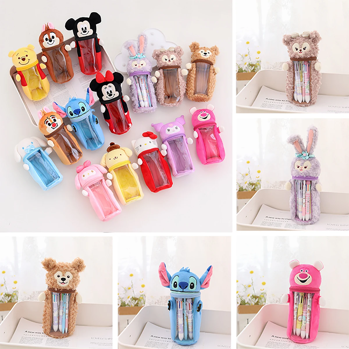 Милый чехол для карандашей с мультипликационным рисунком Disney Anime Kawaii Stitch Stellalou держатель плюшевого пера Shelliemay Duffy Lotso канцелярские принадлеж...
Милый чехол для карандашей с мультипликационным рисунком Disney Anime Kawaii Stitch Stellalou держатель плюшевого пера Shelliemay Duffy Lotso канцелярские принадлеж...