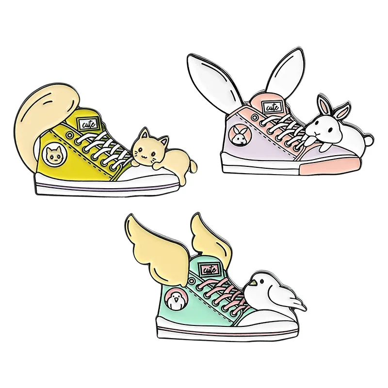 Flying Shoes Enamel Pin Custom Cute Pigeon Cat Rabbit Animal Brooch Clothes Bag Lapel Pin Metal Badge Jewelry Gift Drop Shipping
Flying Shoes Enamel Pin Custom Cute Pigeon Cat Rabbit Animal Brooch Clothes Bag Lapel Pin Metal Badge Jewelry Gift Drop Shipping