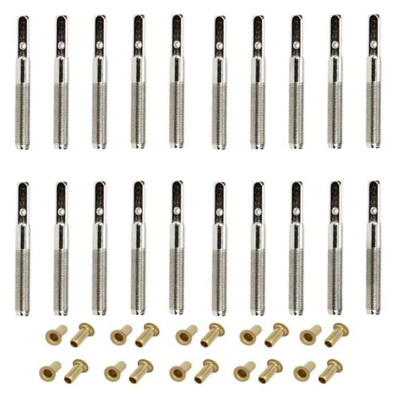 120 Pcs Lyre Harp Tuning Pin Nails With 120 Pcs Rivets Set For Lyre Harp Small Harp Musical Stringed Instrument
120 Pcs Lyre Harp Tuning Pin Nails With 120 Pcs Rivets Set For Lyre Harp Small Harp Musical Stringed Instrument