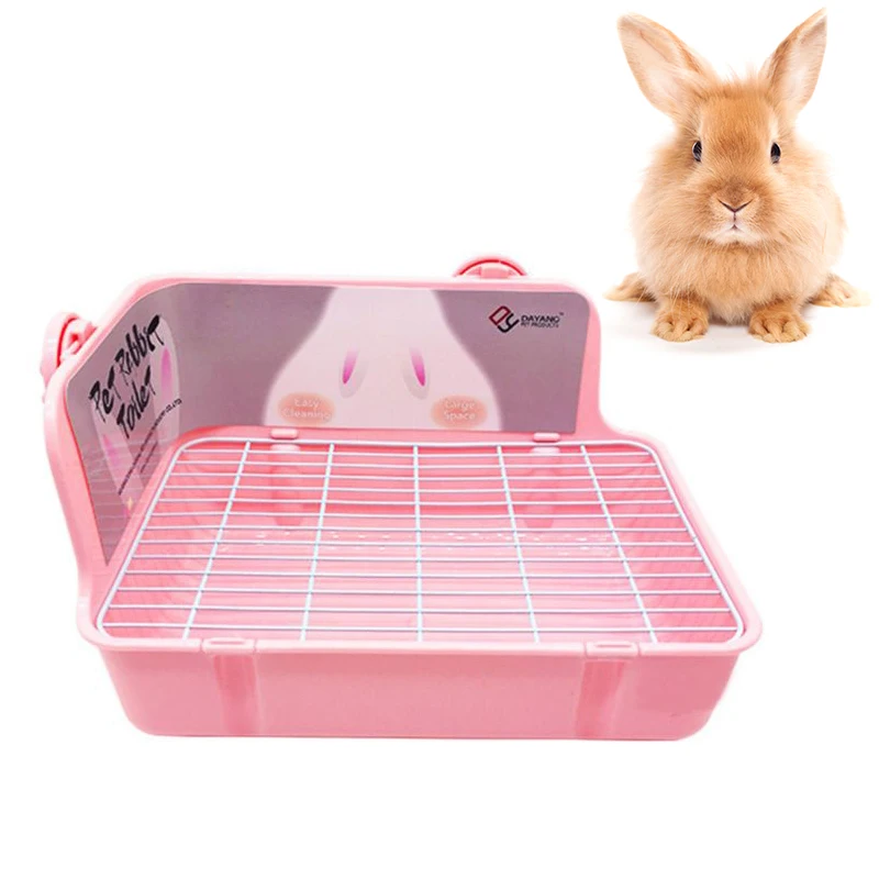 

Pet Hamster Cat Rabbit Toilet Litter Corner Trays Indoor Clean Small Pets Training Defecation Stretcher