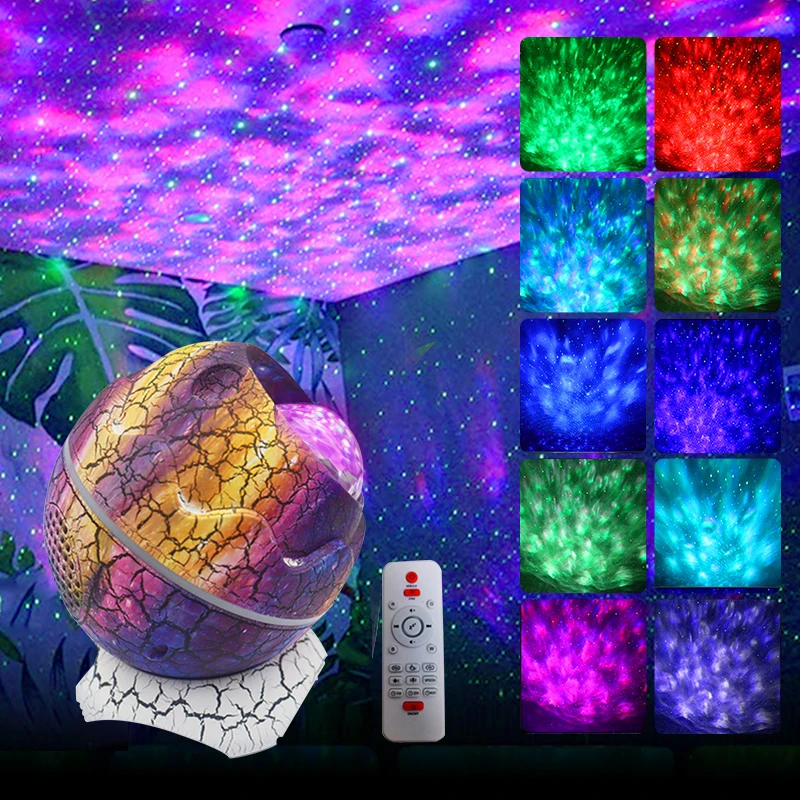 Dinosaur Egg RGB Star Projector Bluetooth-Compatible Music Laser Lights USB Charging Remote Control Party Atmosphere Lamp
Dinosaur Egg RGB Star Projector Bluetooth-Compatible Music Laser Lights USB Charging Remote Control Party Atmosphere Lamp