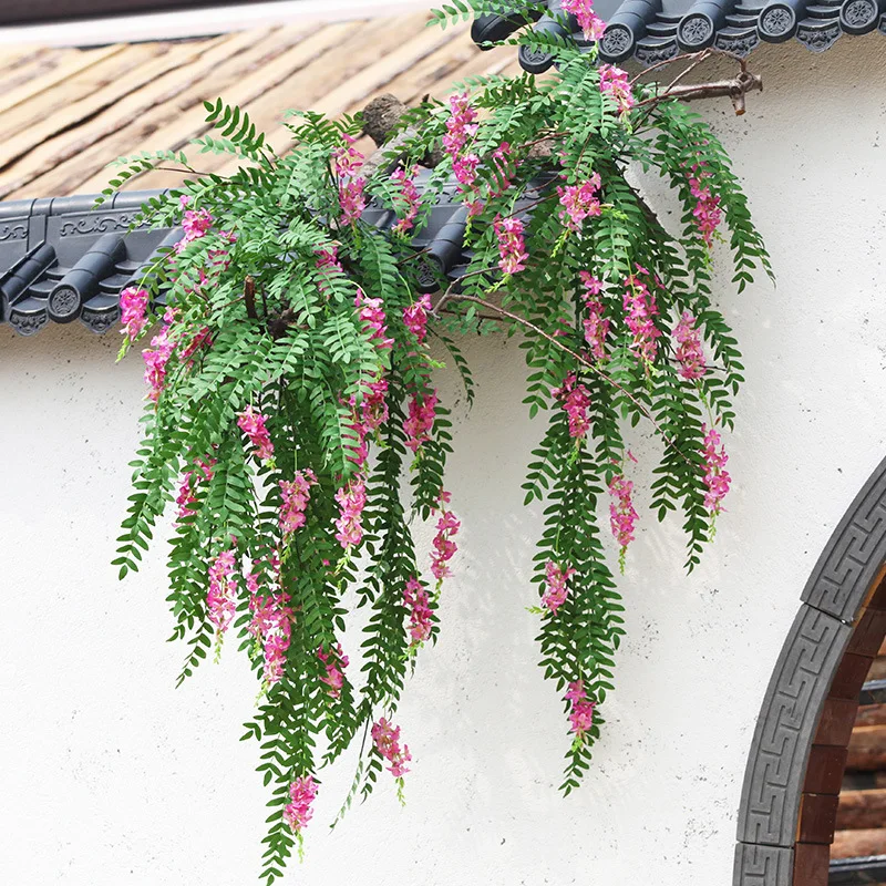 130cm Wisteria Artificial Flower Vine Wreath Wedding Arch Decoration Fake Plant Leaf Rattan Fake Flower Garden Decor
130cm Wisteria Artificial Flower Vine Wreath Wedding Arch Decoration Fake Plant Leaf Rattan Fake Flower Garden Decor