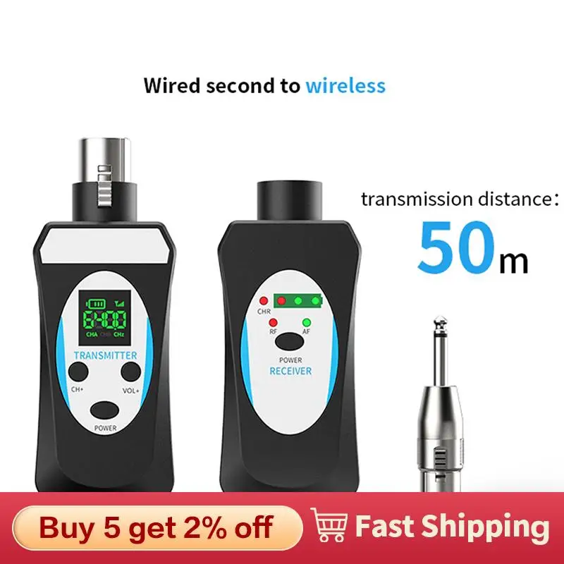 Wireless Handheld Dynamic Microphone Kit WirelessTransmitter And Receiver For Dynamic Microphone Audio Mixer PA System
Wireless Handheld Dynamic Microphone Kit WirelessTransmitter And Receiver For Dynamic Microphone Audio Mixer PA System